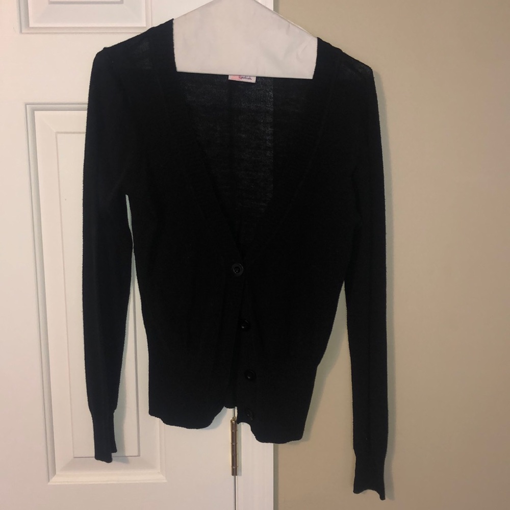 Medium black cardigan sweater
